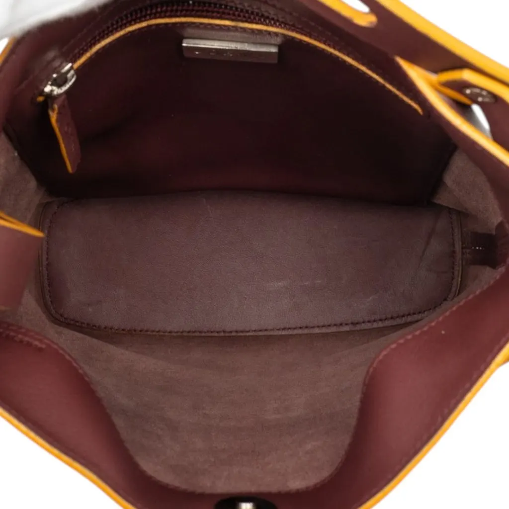 LOEWE Leather Shoulder Bag Red Leather Good - Model View