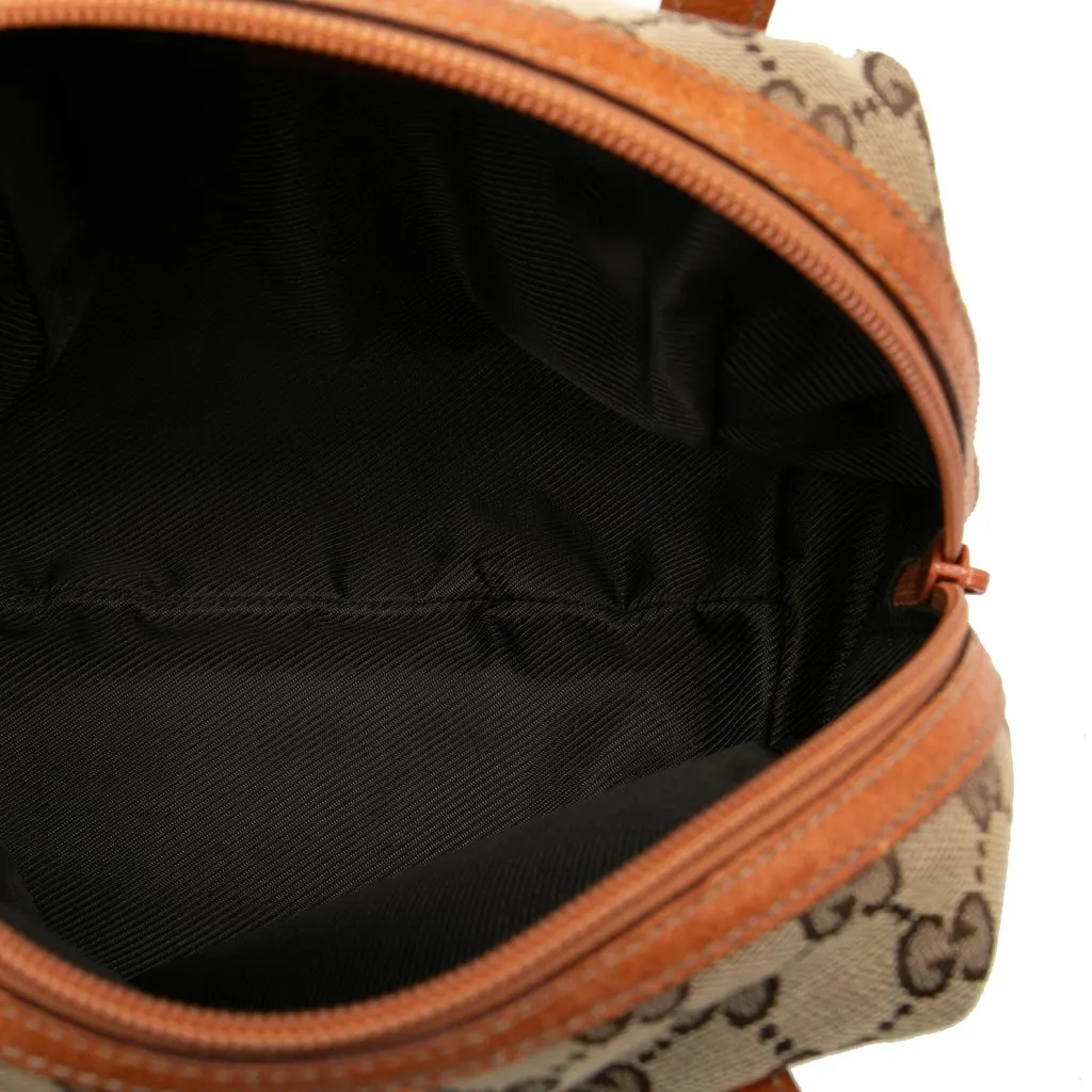 Gucci Mini GG Canvas Balthus Tofu Bag Beige Very good - Model View