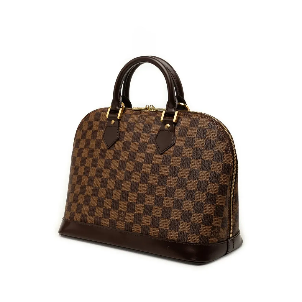 Louis Vuitton Damier Ebene Alma PM Brown Canvas Very good - Back View