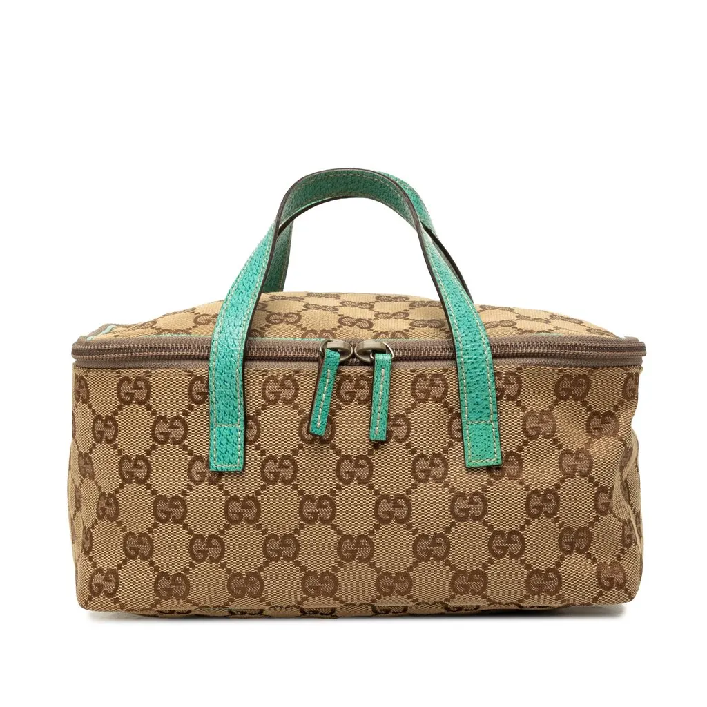Gucci GG Canvas Vanity Bag Beige Canvas Very good - Front View
