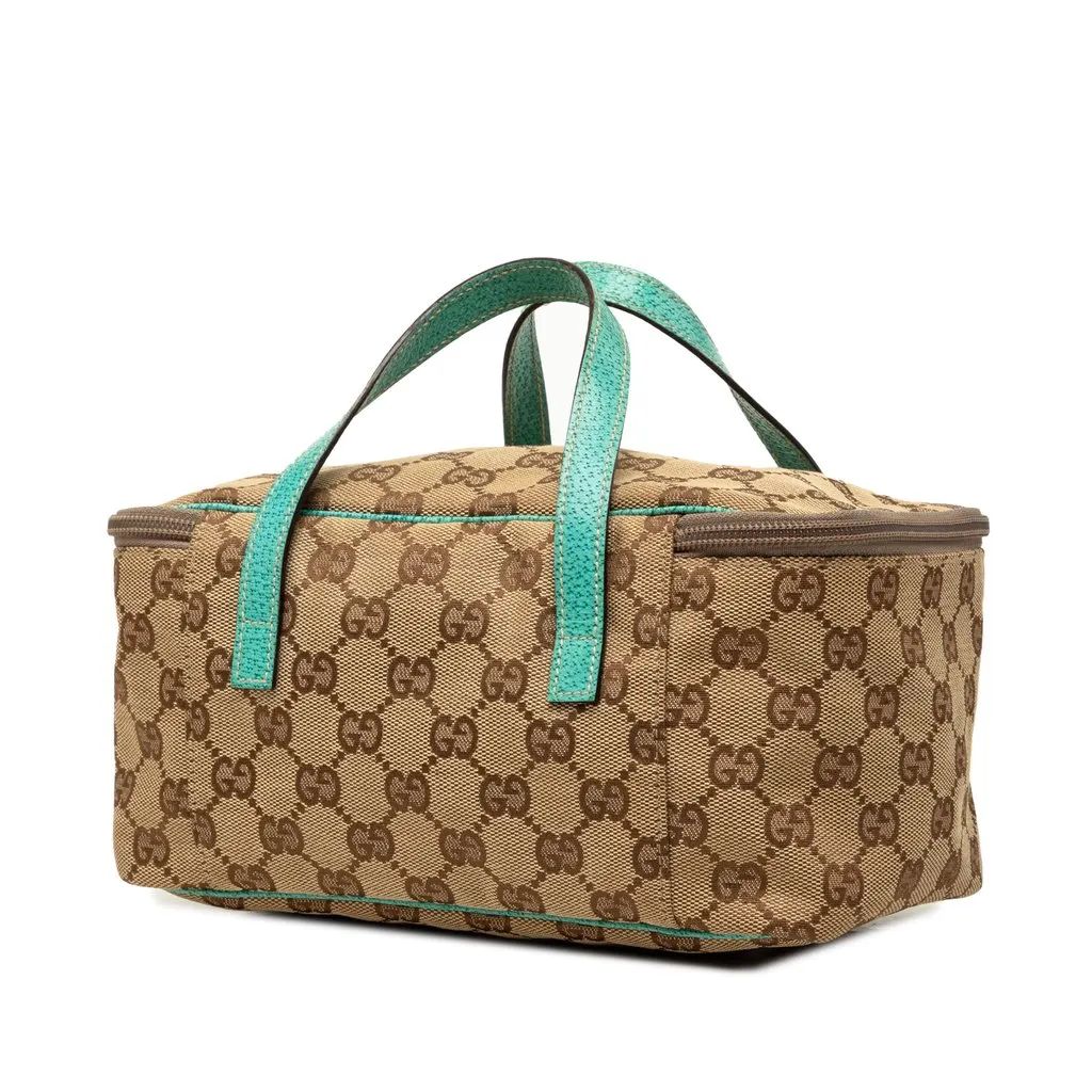Gucci GG Canvas Vanity Bag Beige Canvas Very good - Back View