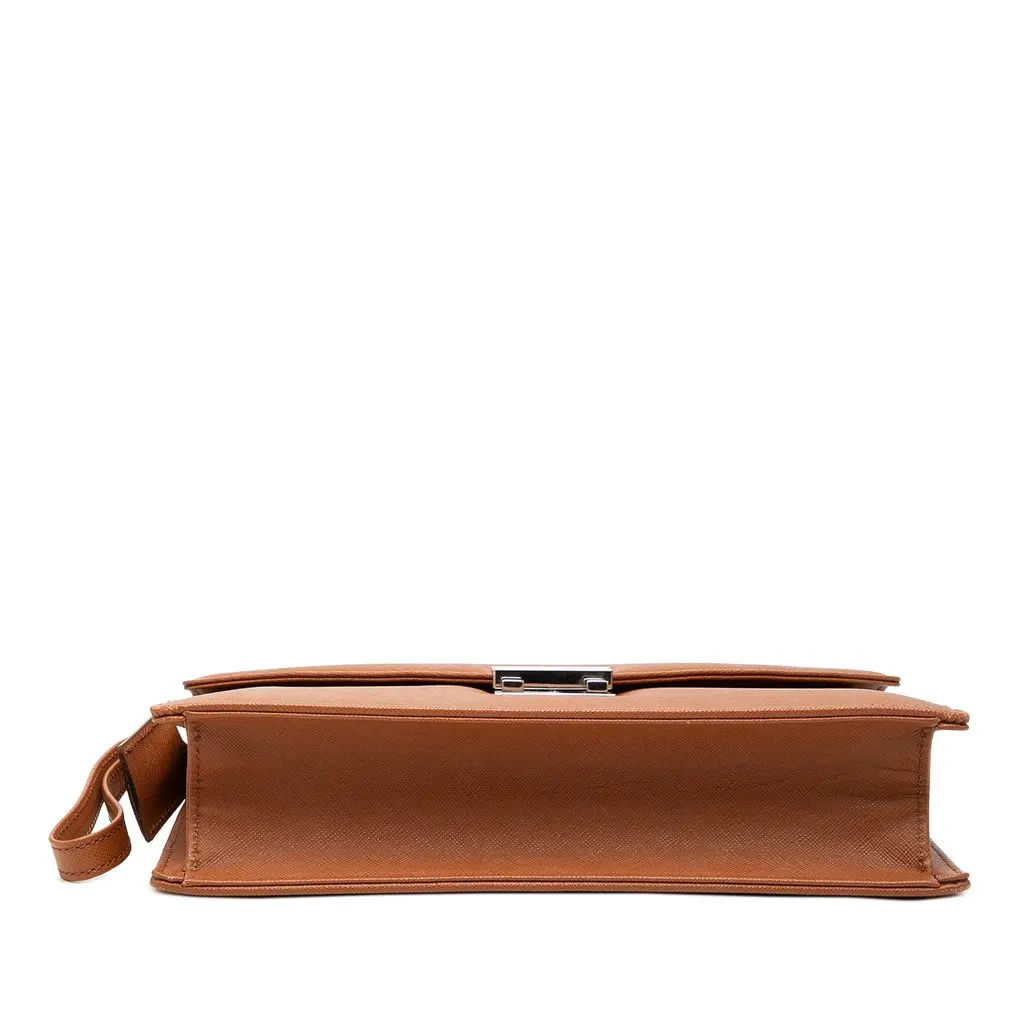 Burberry Leather Envelope Clutch Brown Leather Very good - Inside View