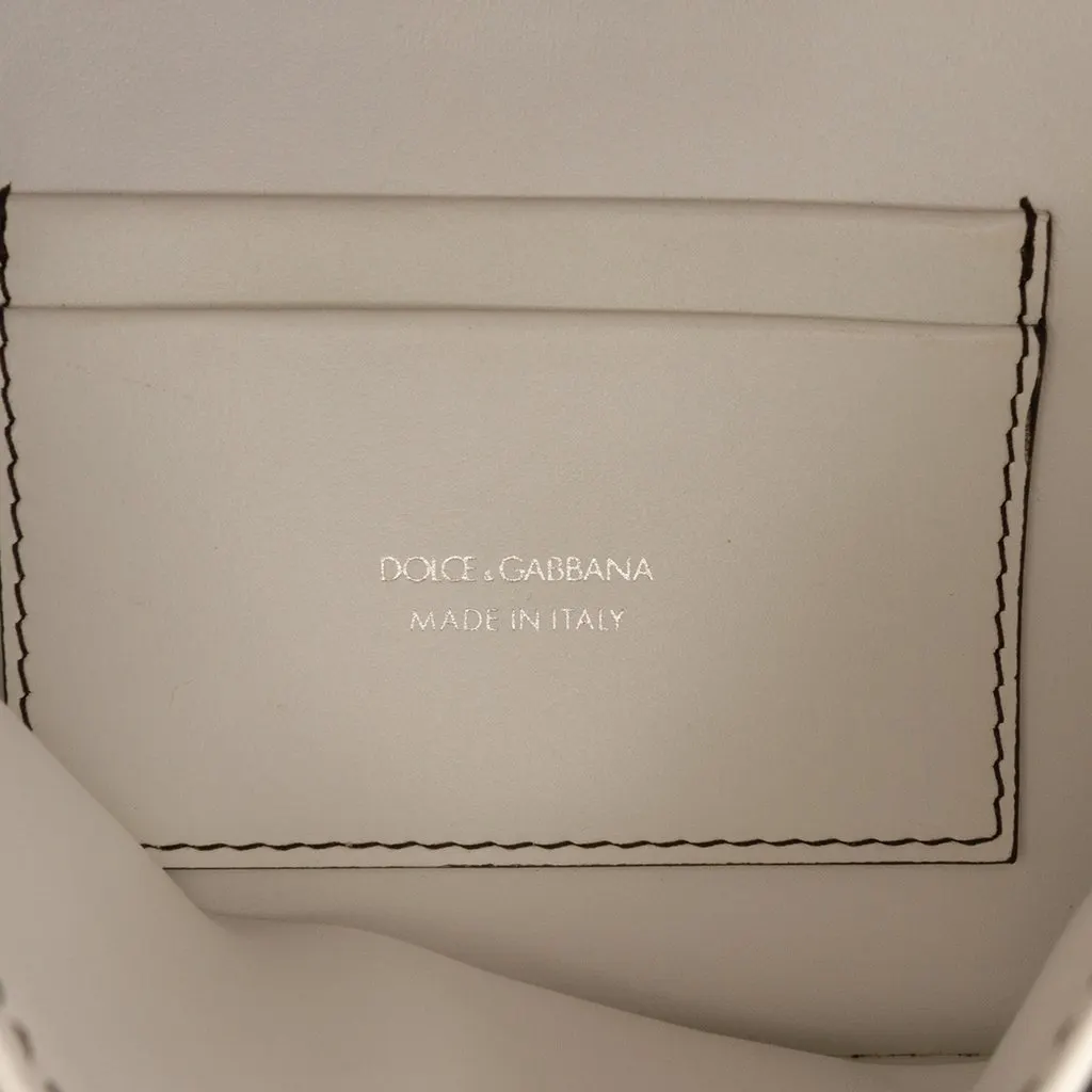 Dolce & Gabbana Small Calfskin Millenial Graffiti Crossbody White Leather Very good - Box View