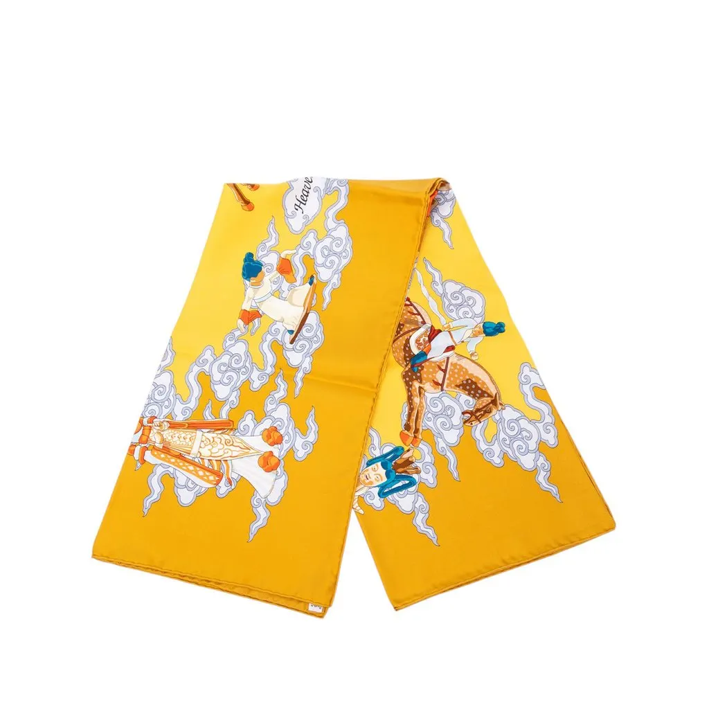 Hermès Heavenly Horses Silk Scarf 90