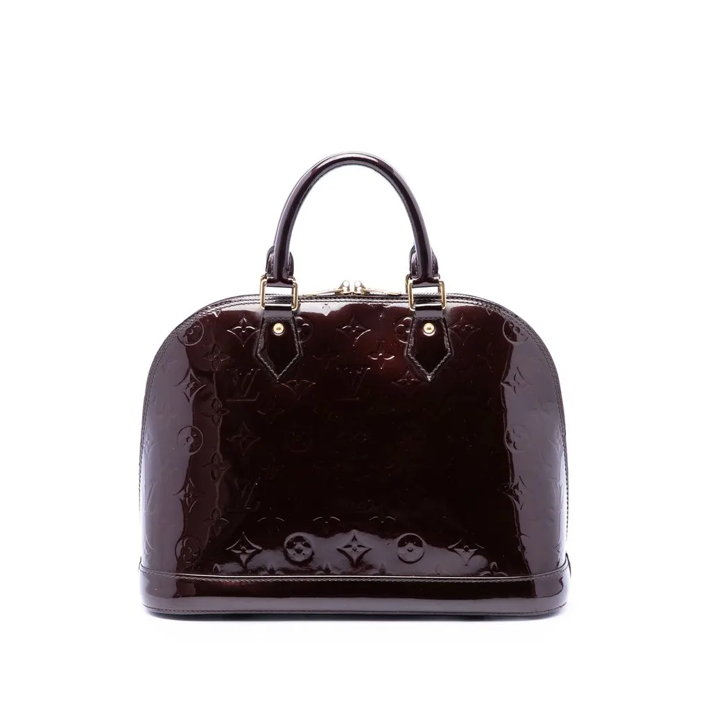 Louis Vuitton Monogram Vernis Alma PM Purple Leather Very good - Front View