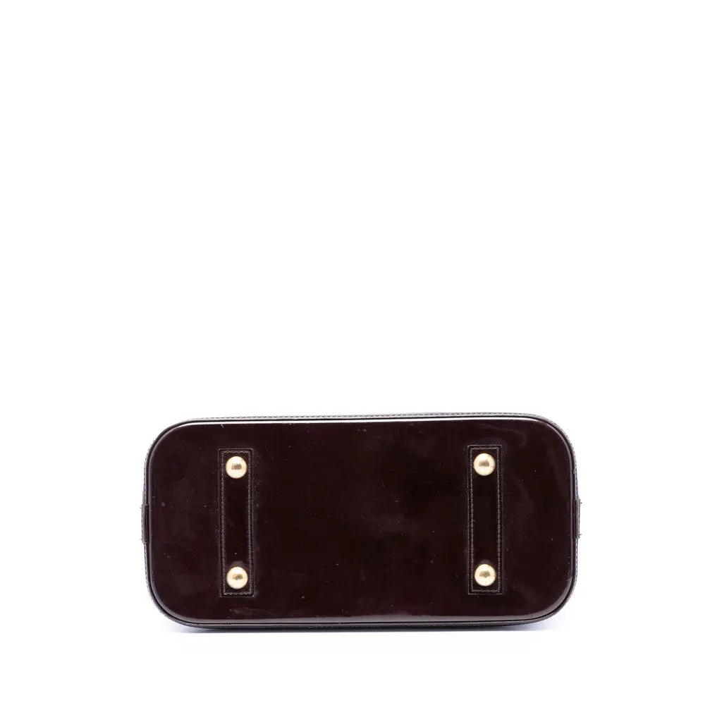 Louis Vuitton Monogram Vernis Alma PM Purple Leather Very good - Inside View