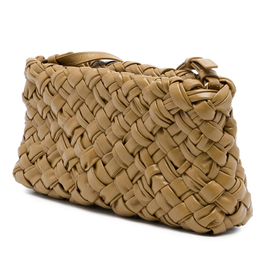 Bottega Veneta Nappa Intrecciato Kalimero Cha Cha Shoulder Bag Brown Leather Very good - Back View