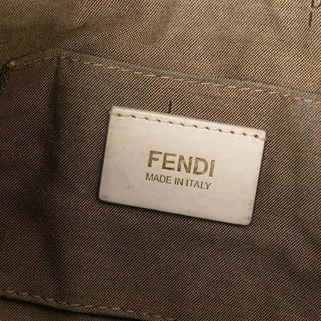 Fendi Small Zucca Coated Canvas Chef Shoulder Bag Brown Very good - Box View