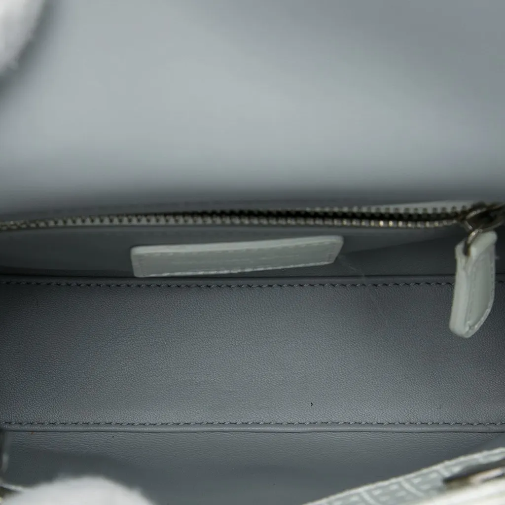 Dior Mini Patent Microcannage Lady Dior White Leather Very good - Model View
