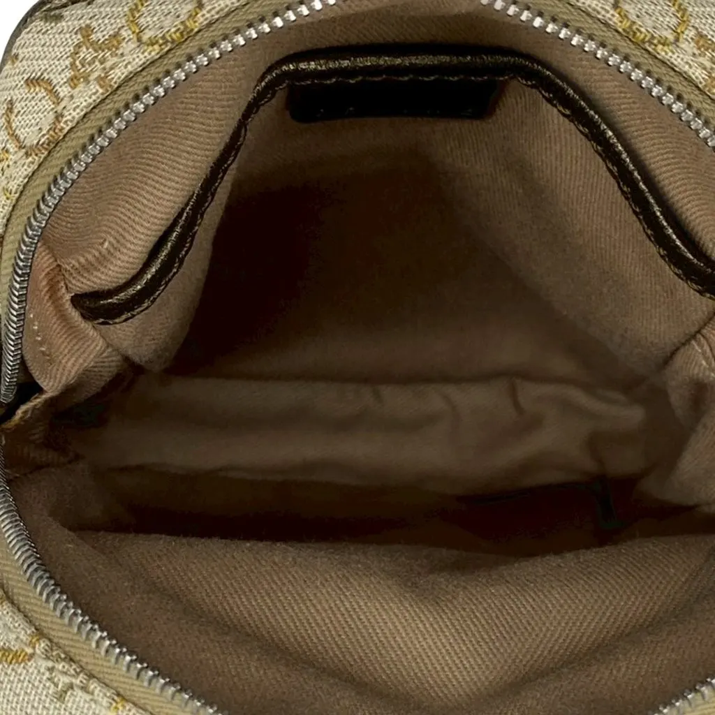 Celine C Macadam Canvas Crossbody Beige Very good - Model View