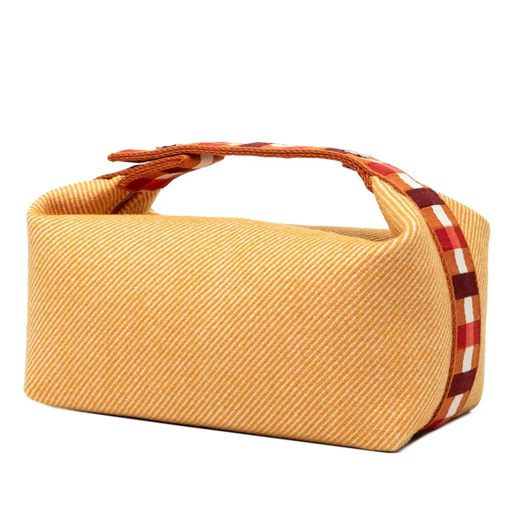 Hermès Small Wool Bride A Brac Au Carre Case Orange Very good - Back View