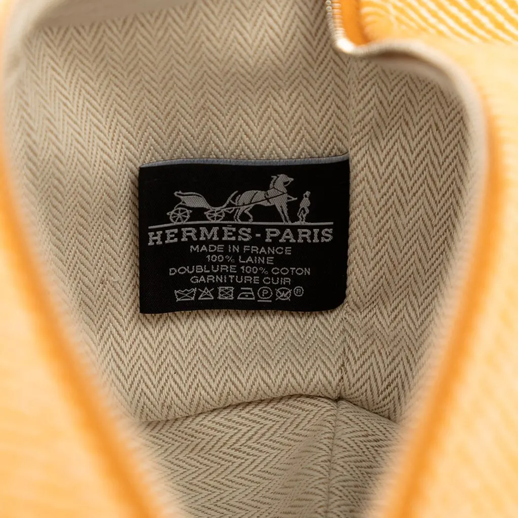 Hermès Small Wool Bride A Brac Au Carre Case Orange Very good - Box View