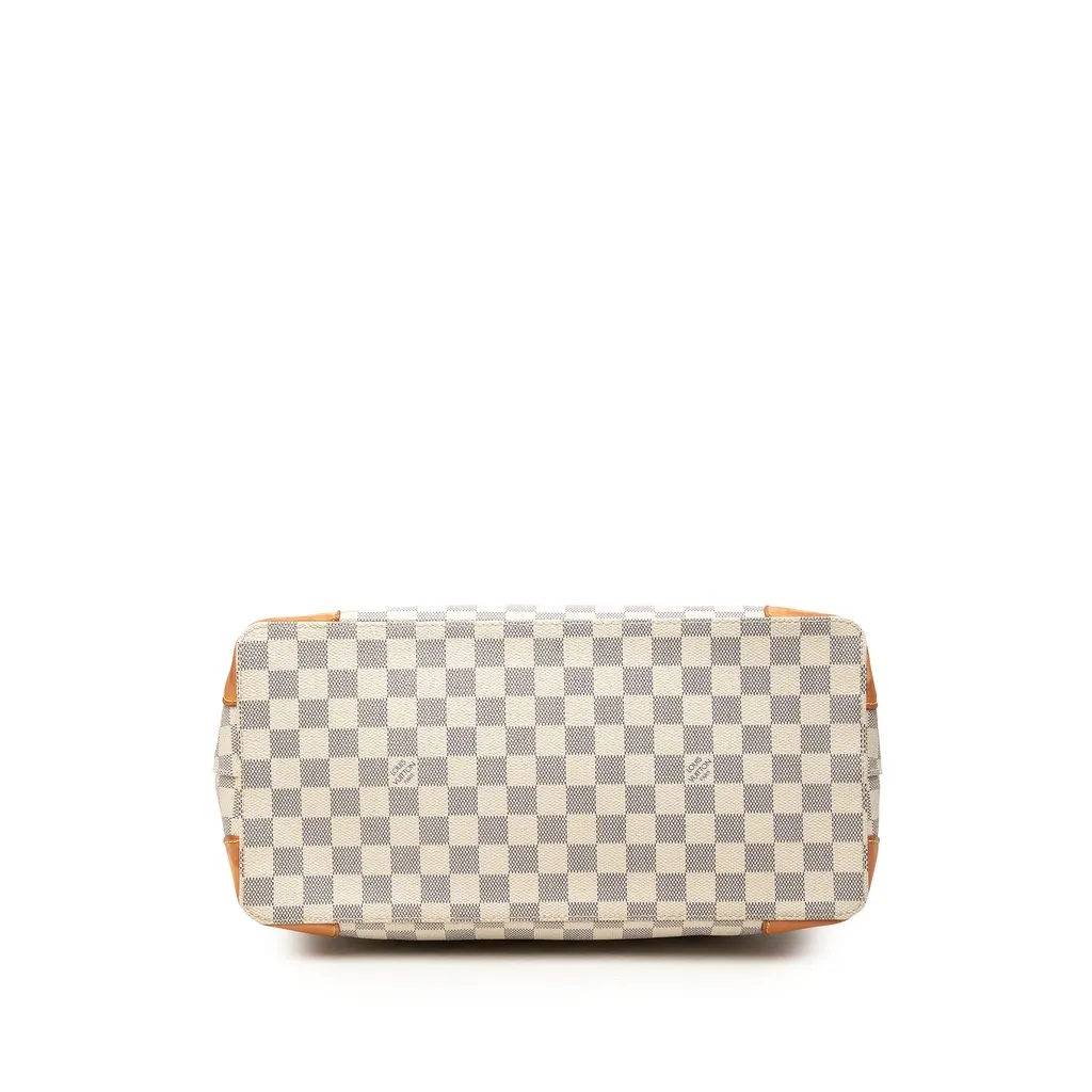 Louis Vuitton Damier Azur Hampstead MM White Very good - Inside View