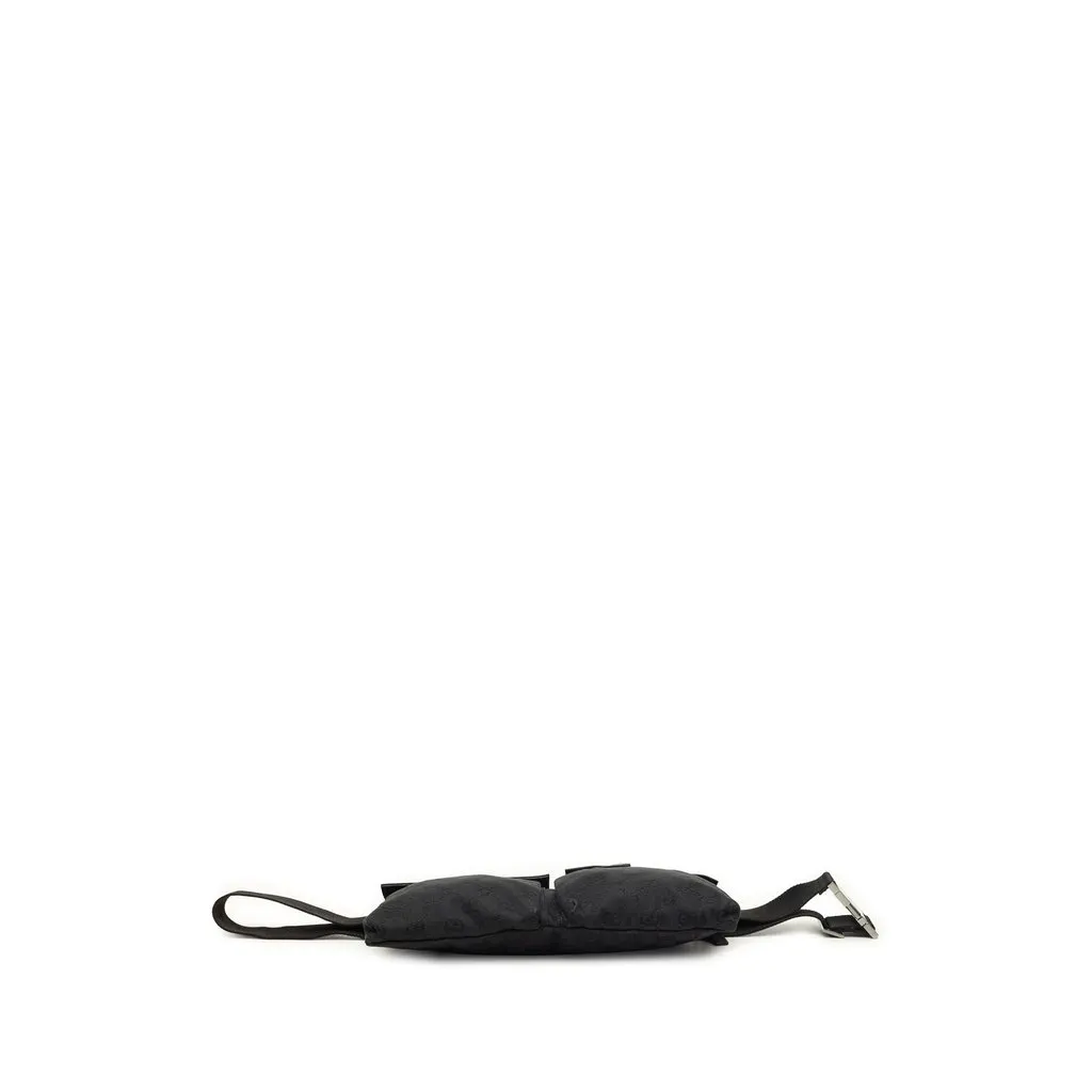 Gucci GG Canvas Double Pocket Belt Bag Black Very good - Inside View