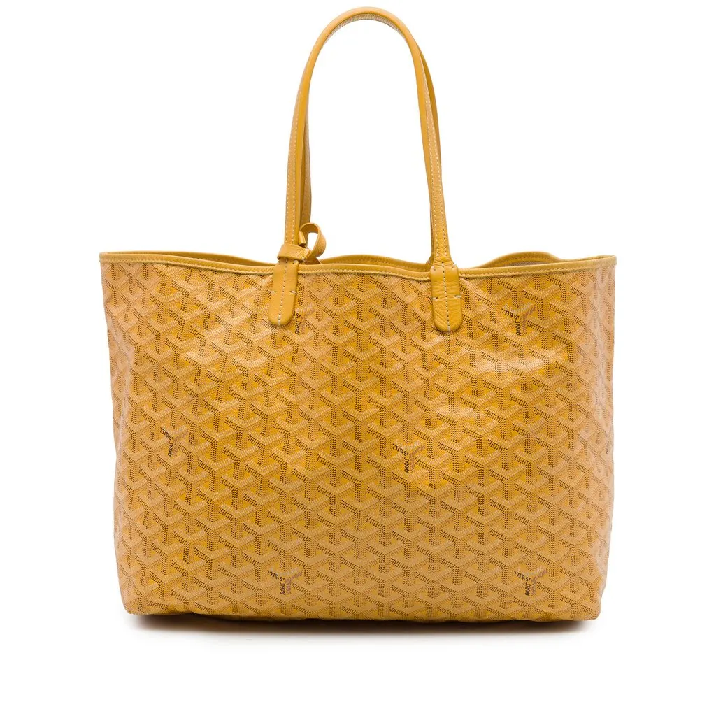 Goyard Goyardine Saint Louis PM Yellow Canvas Very good - Front View