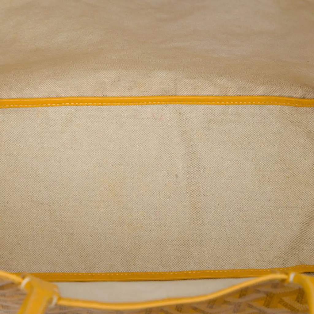 Goyard Goyardine Saint Louis PM Yellow Canvas Very good - Model View