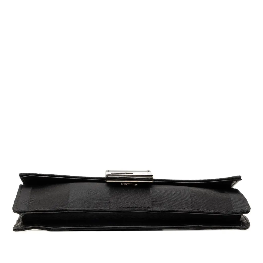 Fendi Pequin Nylon Convertible Baguette Pouch Black Very good - Inside View
