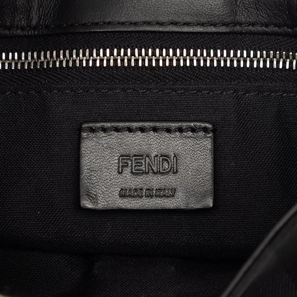 Fendi Pequin Nylon Convertible Baguette Pouch Black Very good - Box View