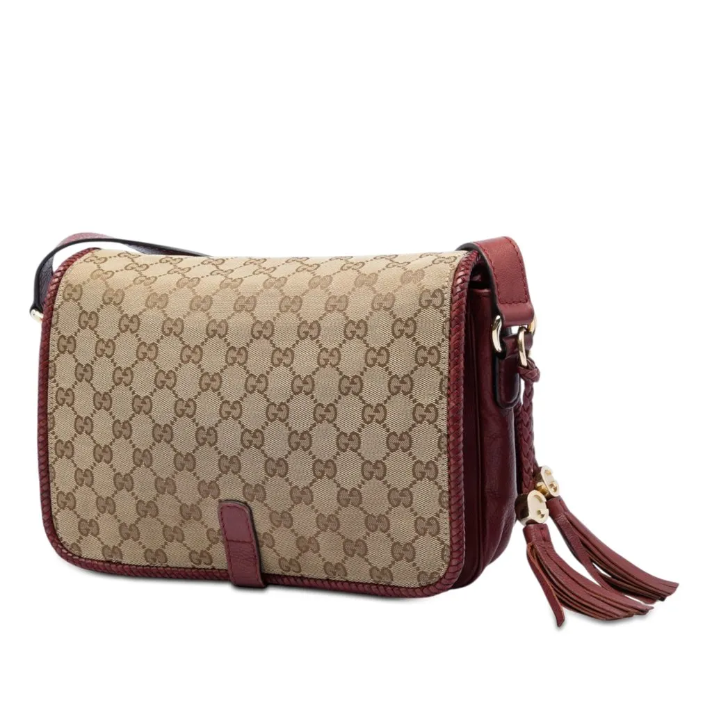 Gucci GG Canvas Marrakech Crossbody Beige Very good - Back View