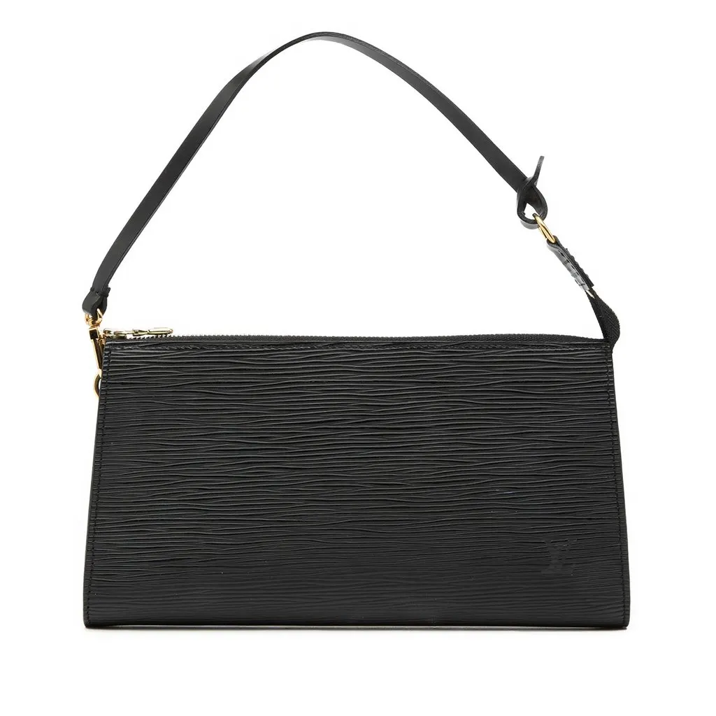 Louis Vuitton Epi Pochette Accessoires Black Leather Very good - Front View