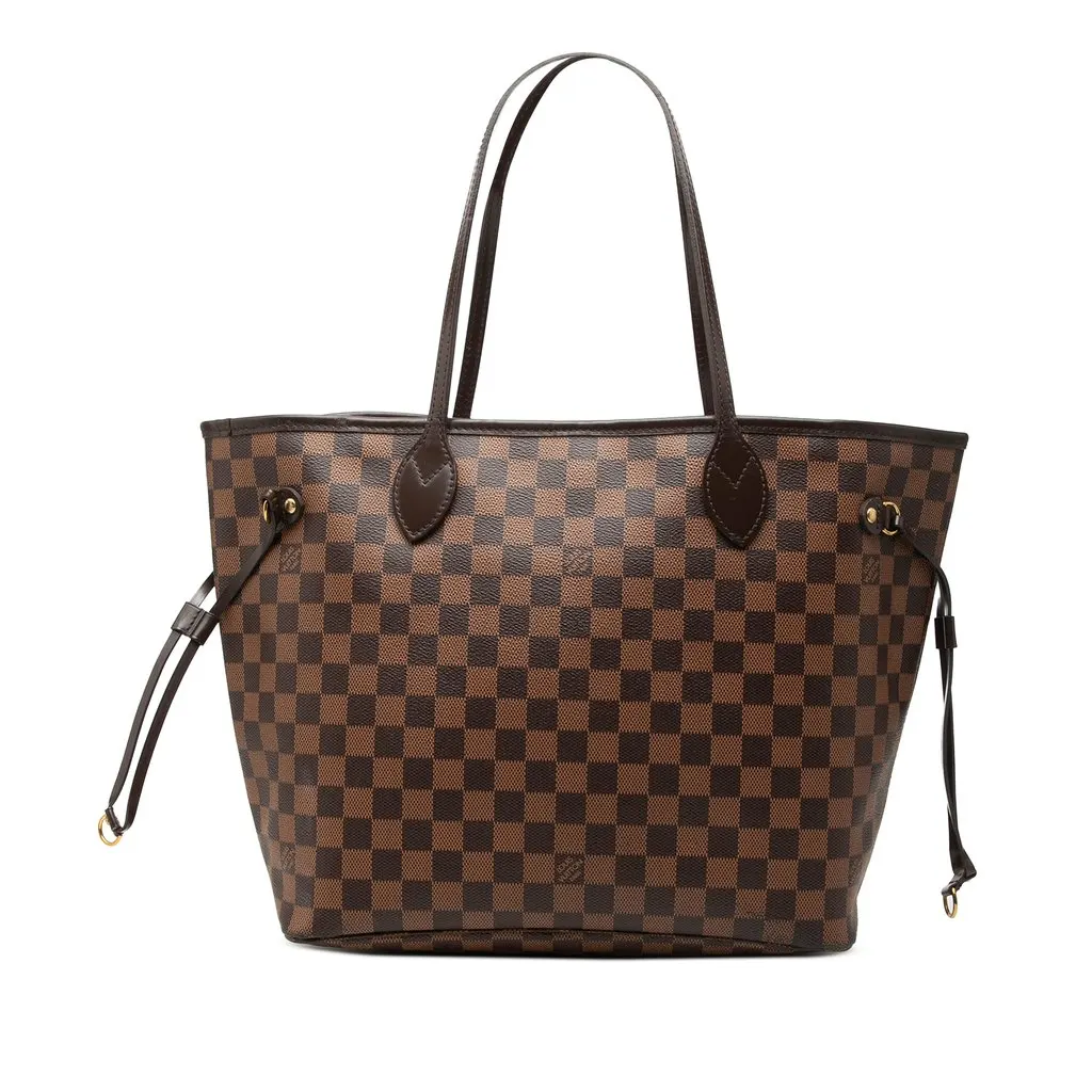 Louis Vuitton Damier Ebene Neverfull MM Brown Very good - Front View