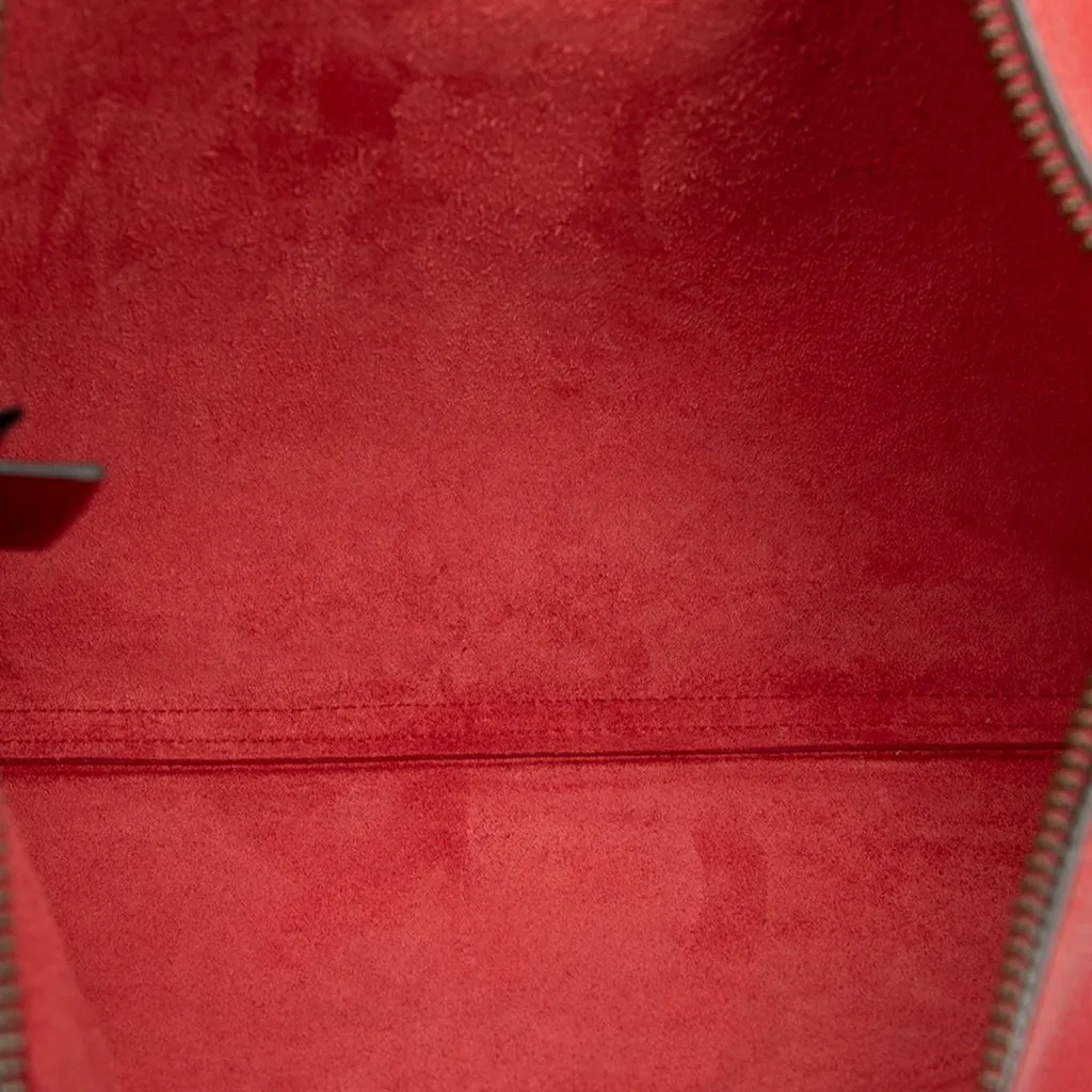 Gucci Medium Calfskin Logo Portfolio Clutch Red Leather Very good - Model View
