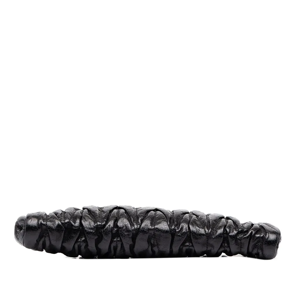 Miu Miu Matelasse Nappa Lux Wristlet Clutch Black Leather Good - Inside View