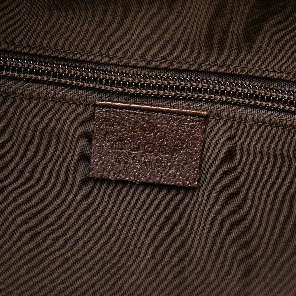 Gucci GG Canvas Web Duffle Bag Beige Canvas Very good - Box View