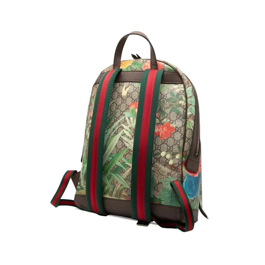 Gucci GG Supreme Tian Backpack Beige Very good - Back View