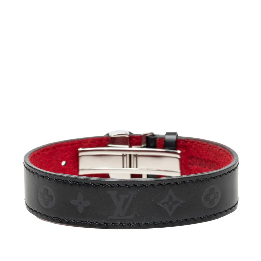 Louis Vuitton Monogram Mat Wish Bracelet Black Leather Good - Inside View