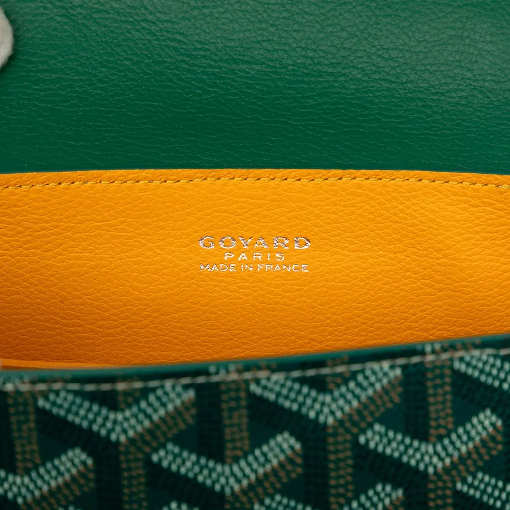 Goyard Mini Goyardine Saigon Souple Green Canvas Very good - Box View