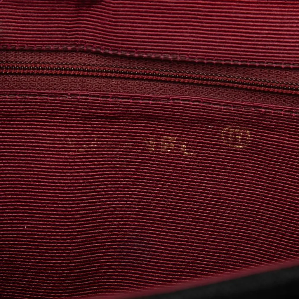 Chanel CC Quilted Velvet Half Moon Flap Black Very good - Box View