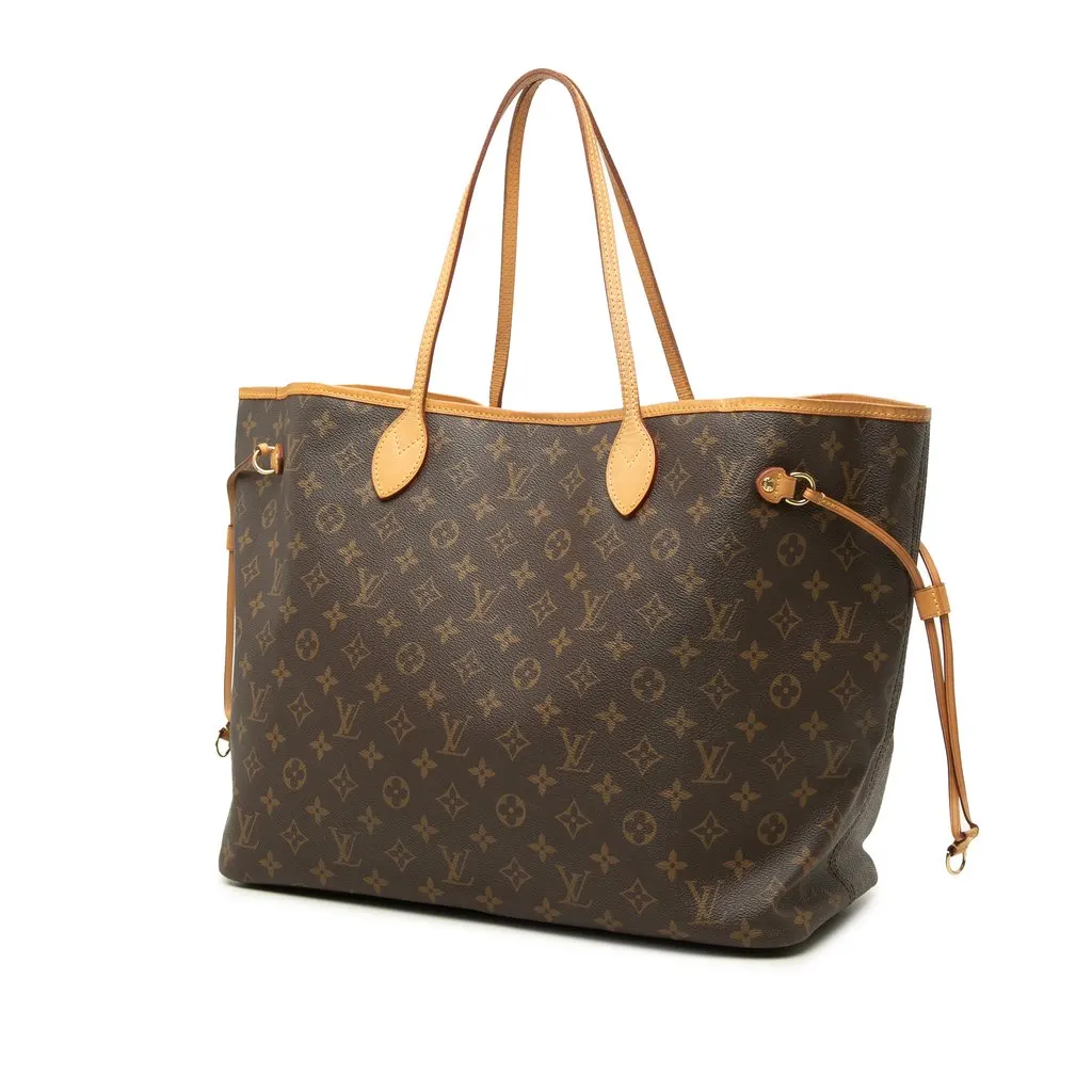 Louis Vuitton Monogram Neverfull GM Brown Canvas Very good - Back View