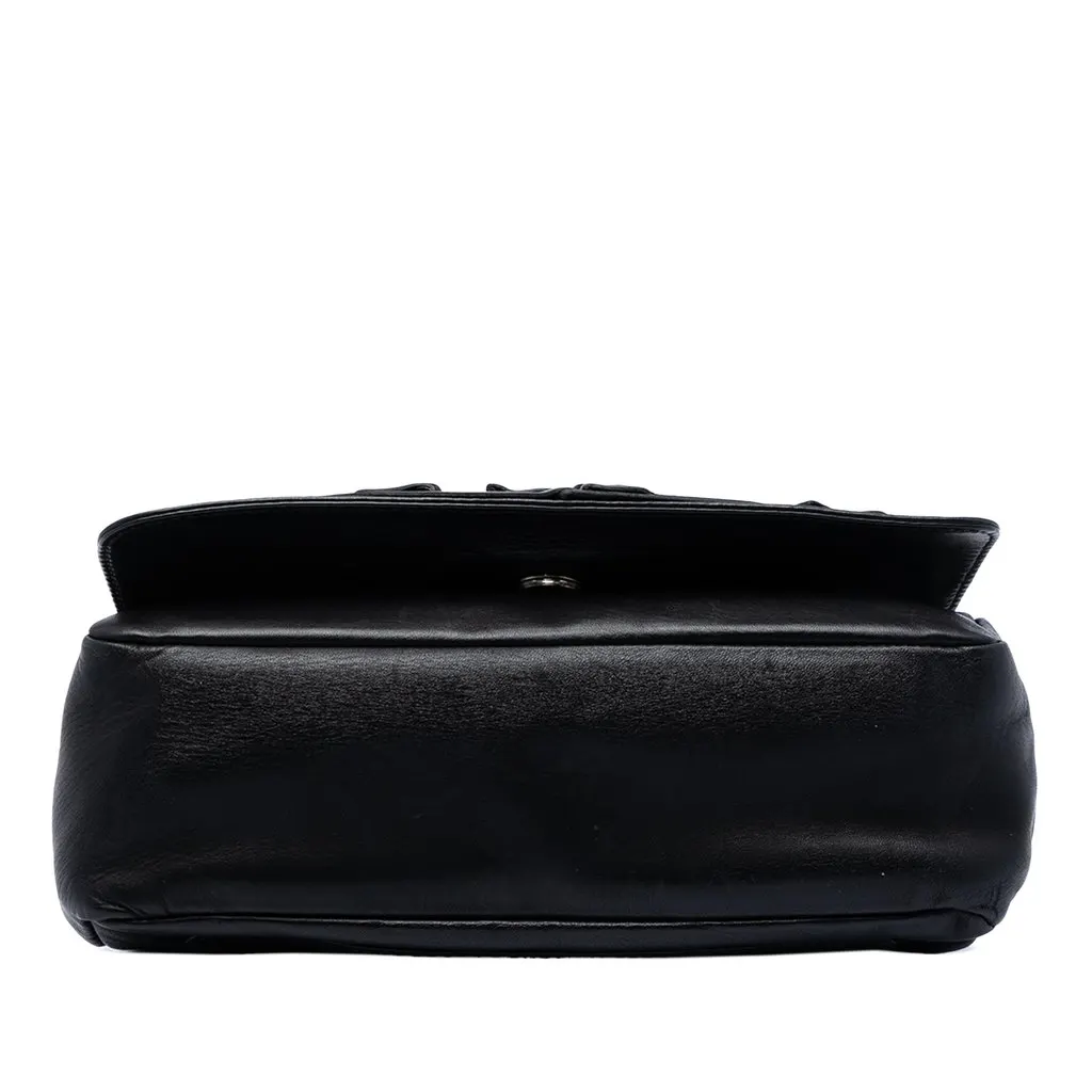 Valentino Nappa Petale Rose Shoulder Bag Black Leather Very good - Inside View