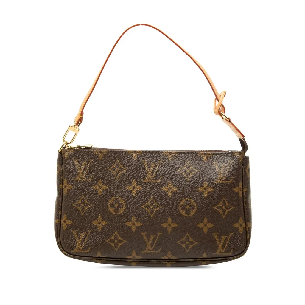 Louis Vuitton Monogram Pochette Accessoires Brown Canvas Very good - Front View