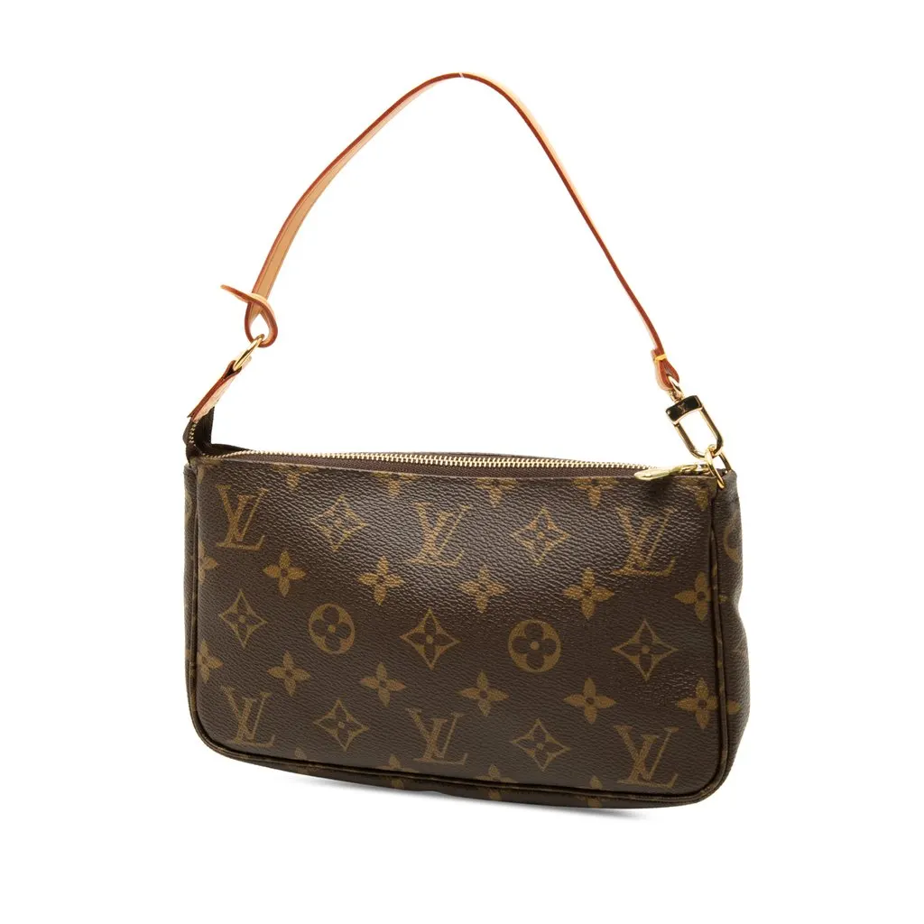 Louis Vuitton Monogram Pochette Accessoires Brown Canvas Very good - Back View
