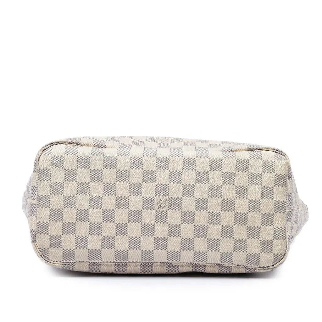 Louis Vuitton Damier Azur Neverfull MM White Very good - Inside View