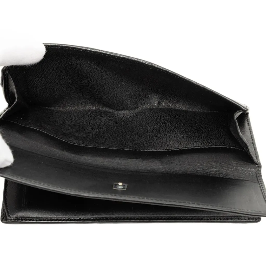 Gucci Canvas and Leather Web Continental Wallet Black Very good - Box View