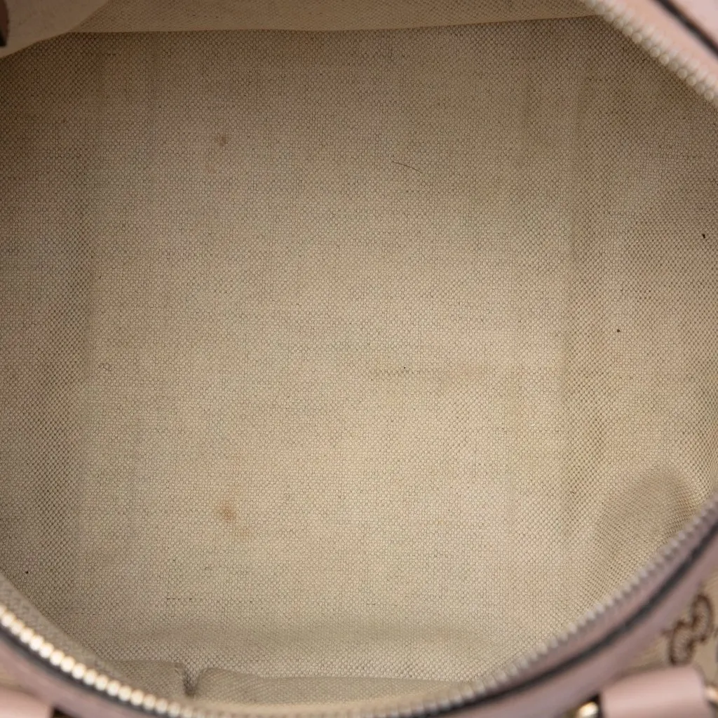 Gucci Medium GG Canvas Web Joy Boston Bag Beige Canvas Good - Model View
