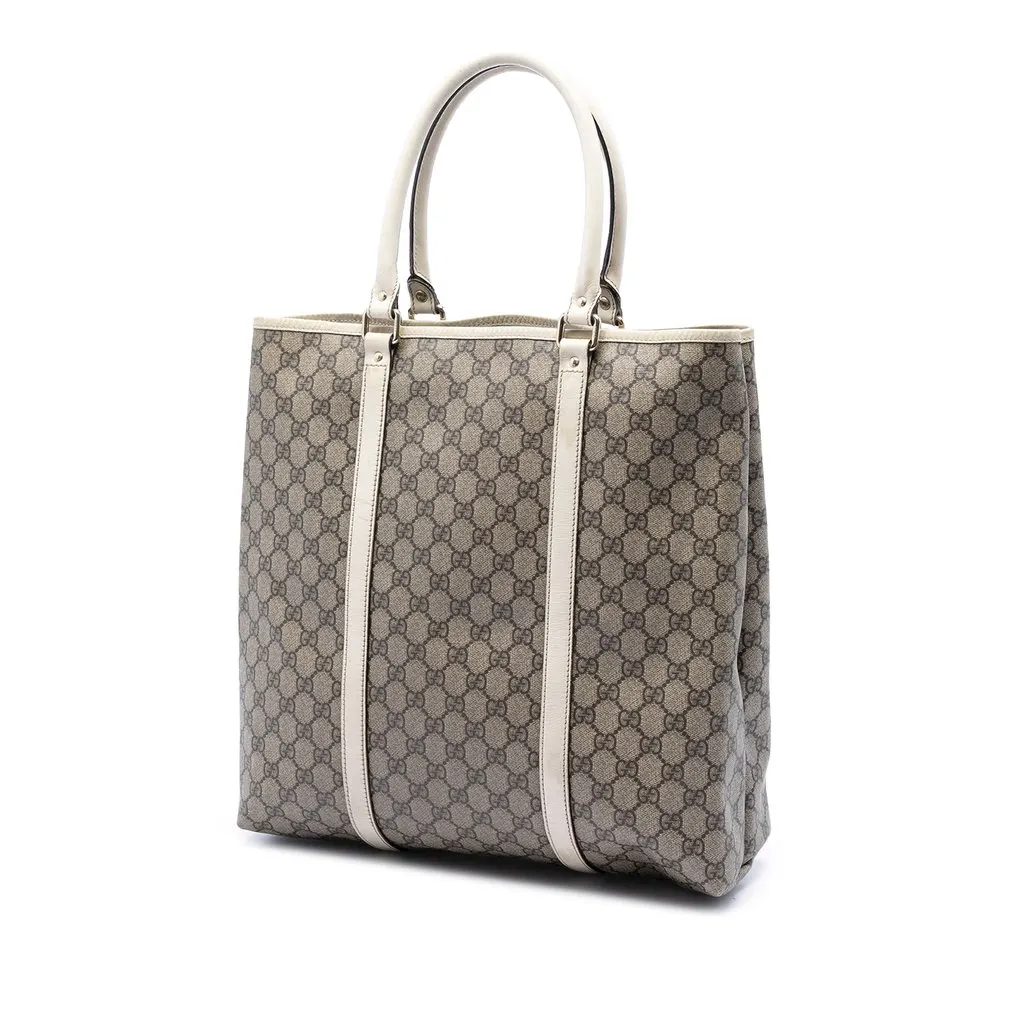 Gucci GG Supreme Joy Vertical Tote Beige Very good - Back View