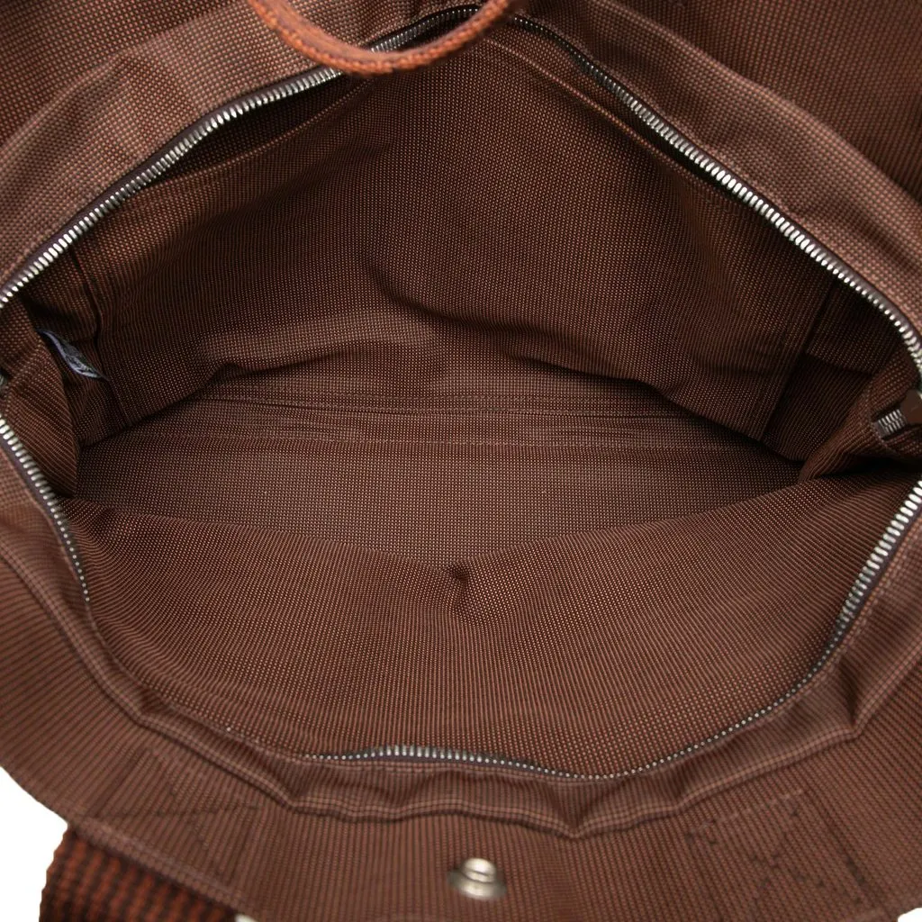 Hermès Canvas Herline MM Brown Canvas Very good - Model View