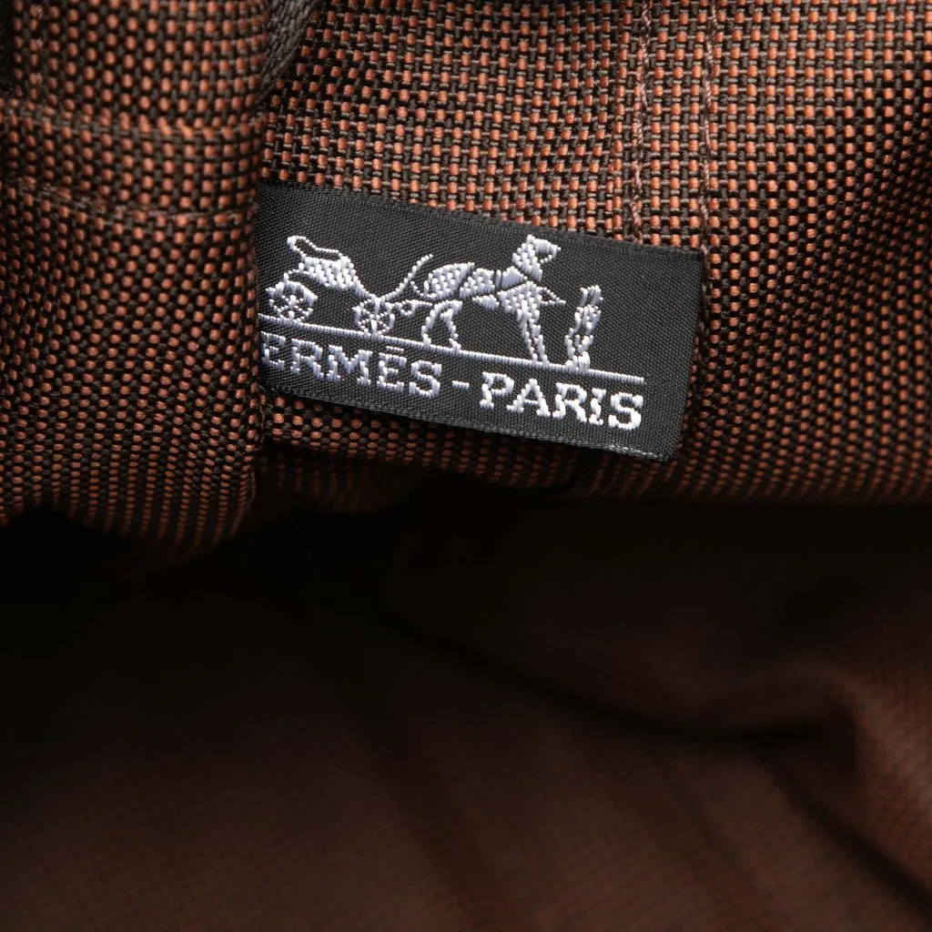 Hermès Canvas Herline MM Brown Canvas Very good - Box View