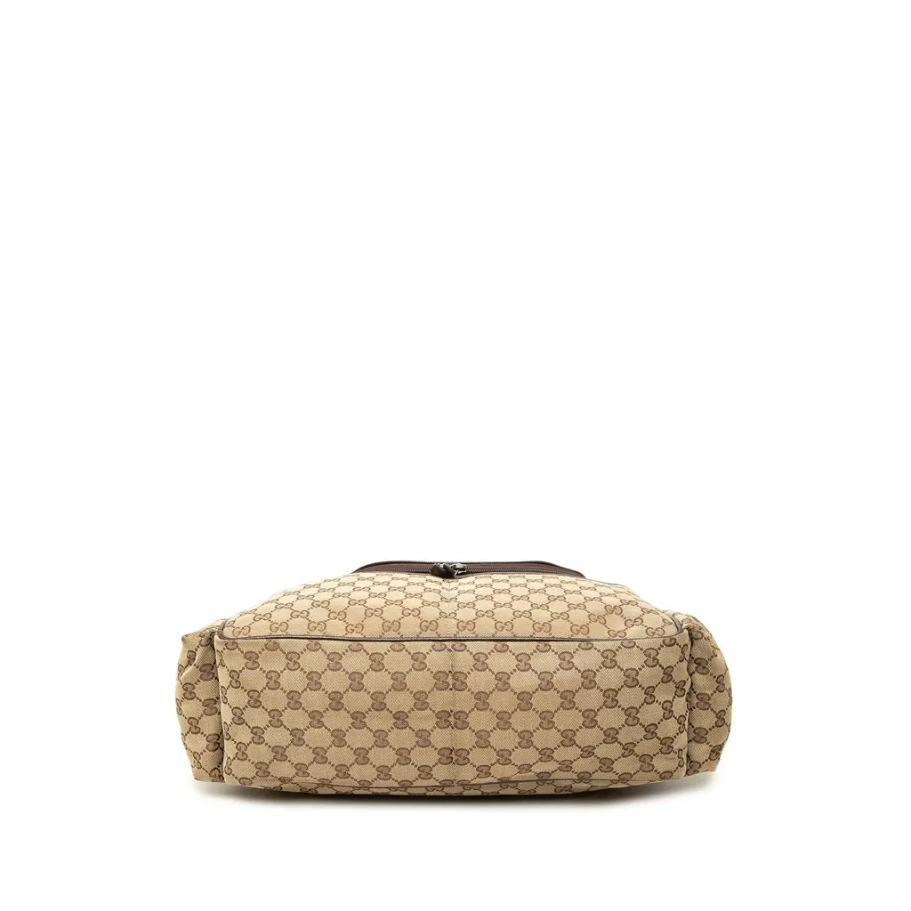 Gucci GG Canvas Diaper Bag Beige Canvas Good - Inside View