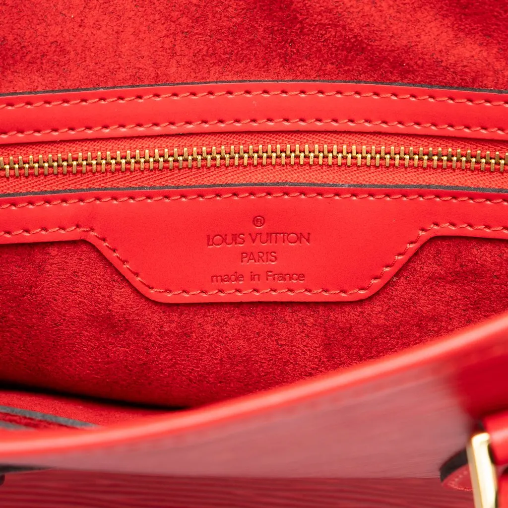 Louis Vuitton Epi Petit Bucket Red Leather Very good - Box View