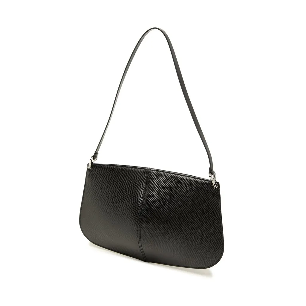 Louis Vuitton Epi Demi Lune Pochette Black Leather Very good - Back View