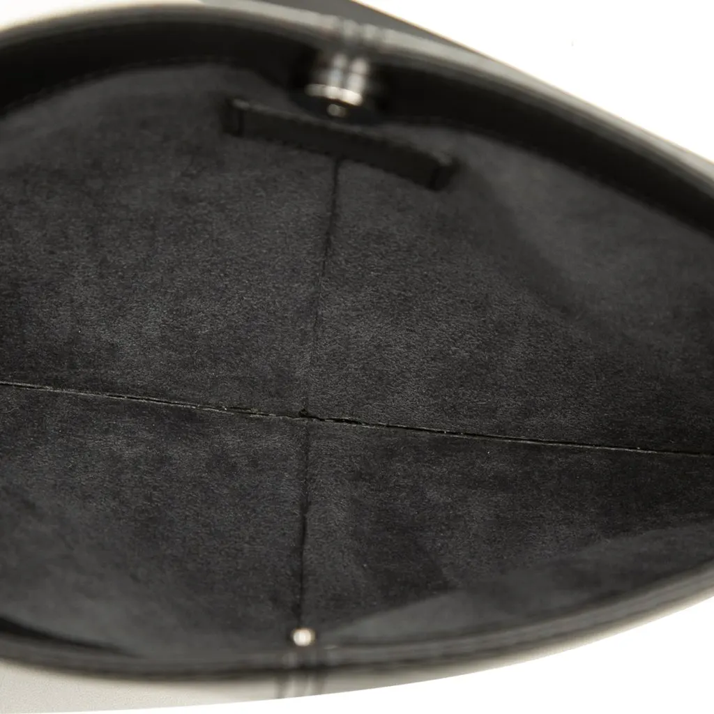 Louis Vuitton Epi Demi Lune Pochette Black Leather Very good - Model View