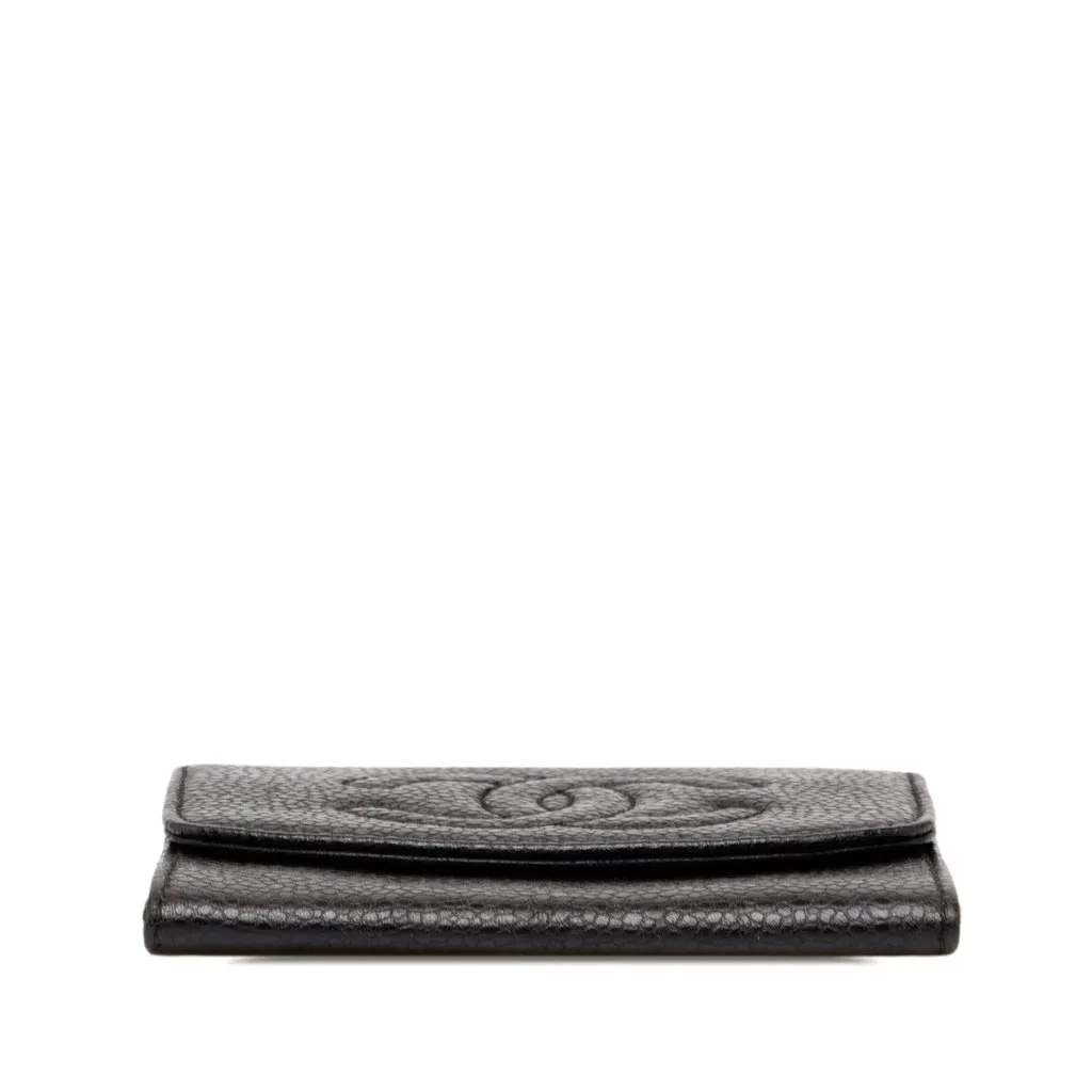 Chanel CC Caviar Coin Pouch Black Leather Very good - Inside View