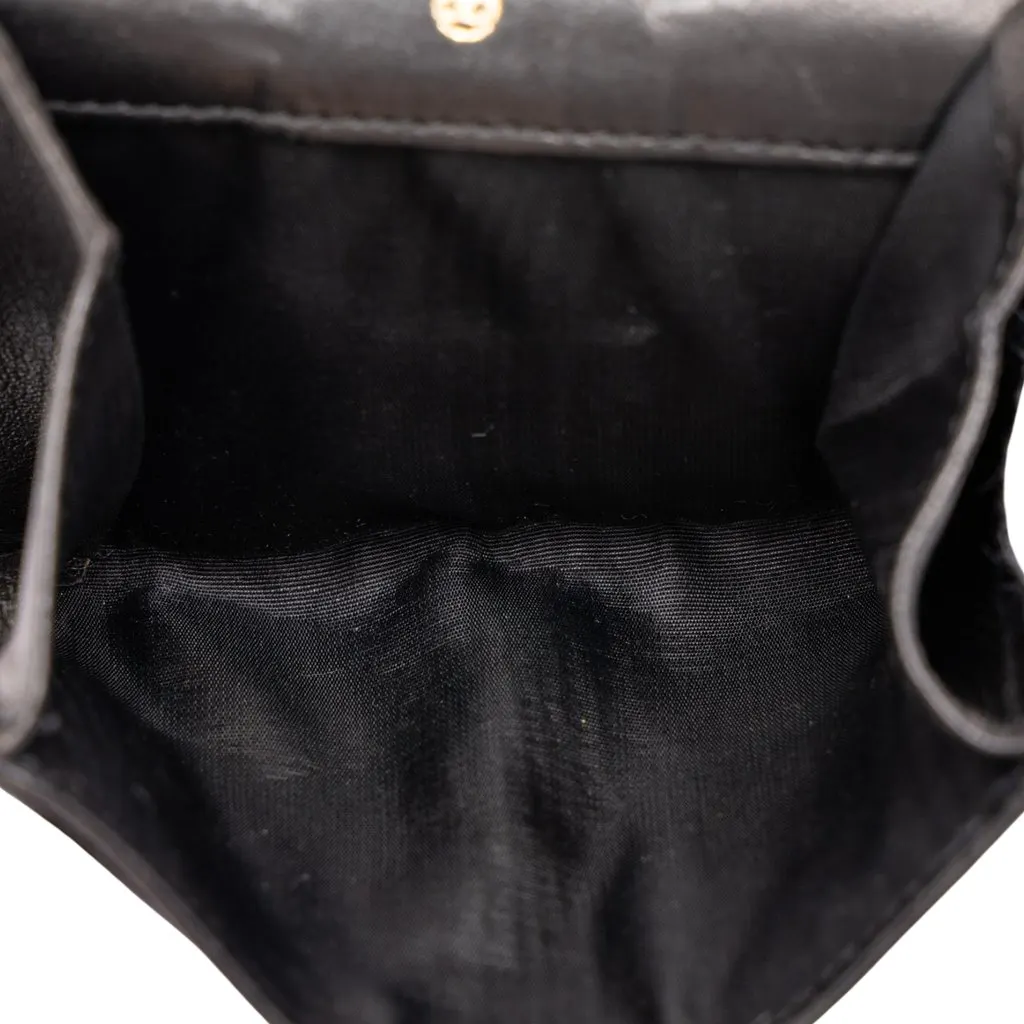 Chanel CC Caviar Coin Pouch Black Leather Very good - Model View
