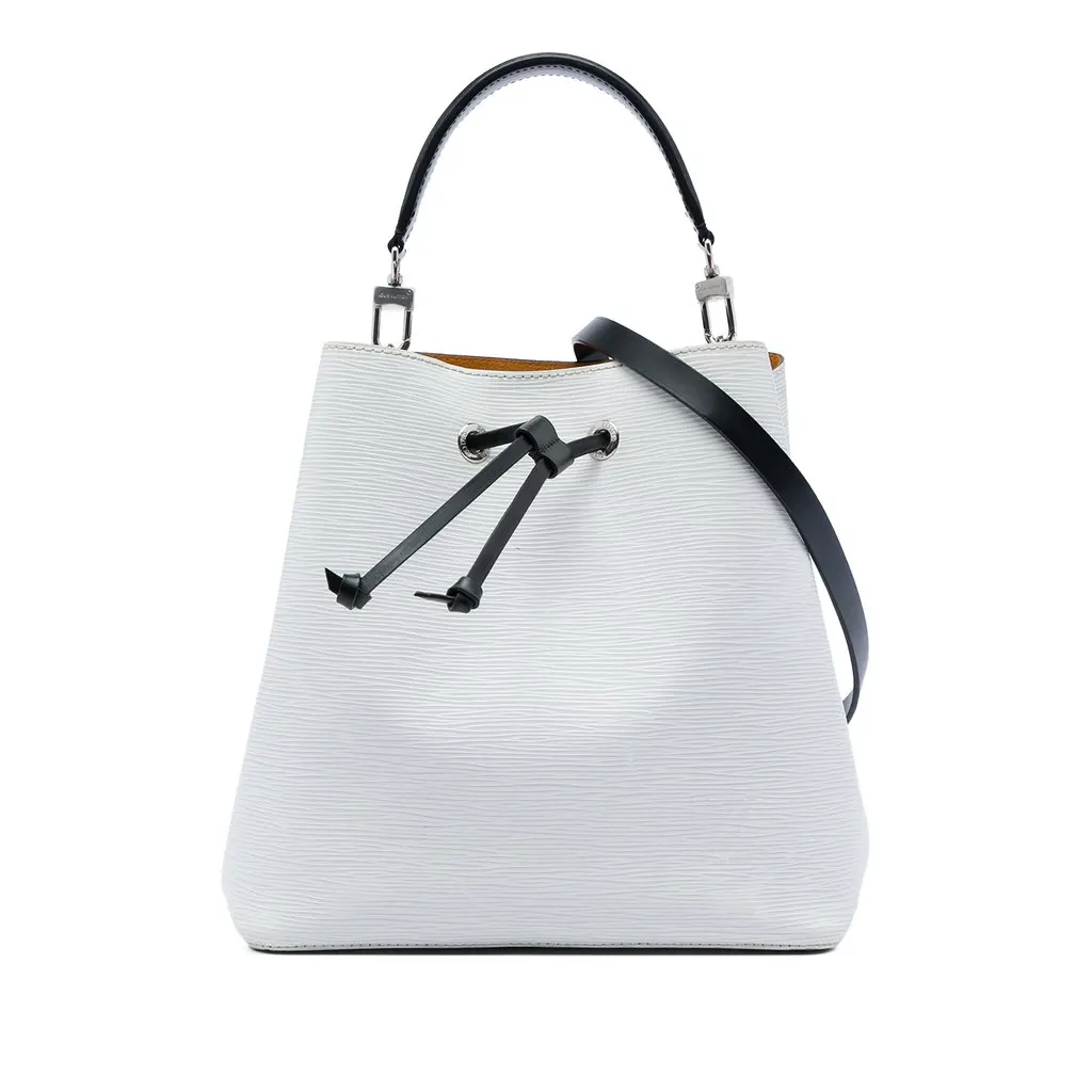 Louis Vuitton Epi NeoNoe MM White Leather Very good - Front View