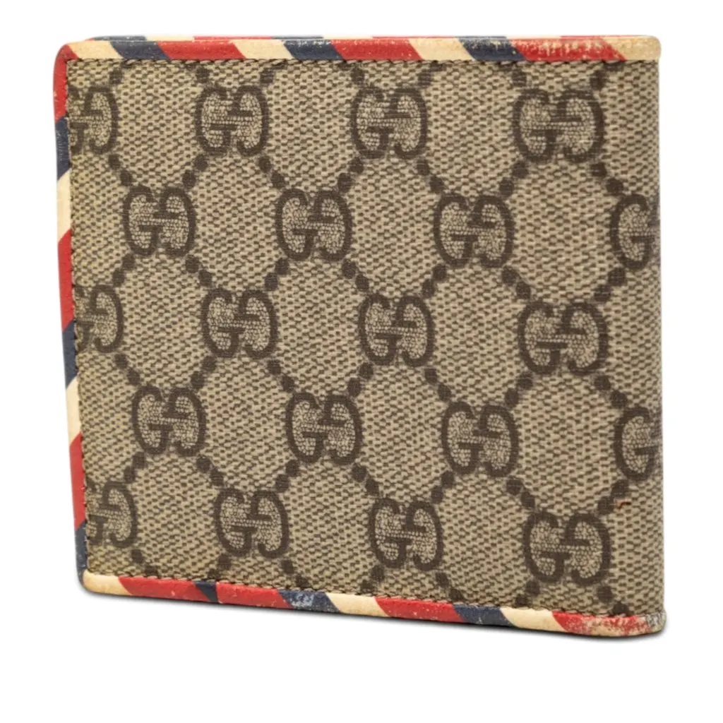 Gucci GG Supreme UFO Bifold Wallet Beige Very good - Back View